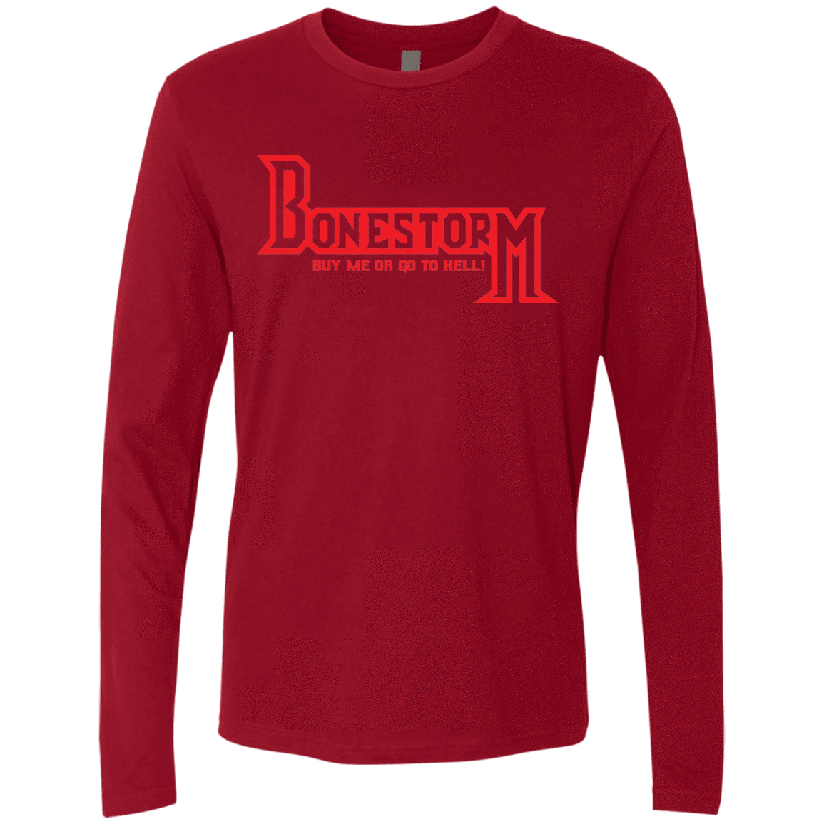T-Shirts Cardinal / S BONESTORM Men's Premium Long Sleeve