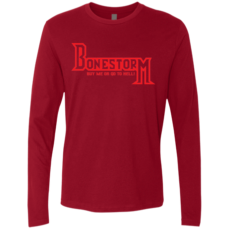 T-Shirts Cardinal / S BONESTORM Men's Premium Long Sleeve