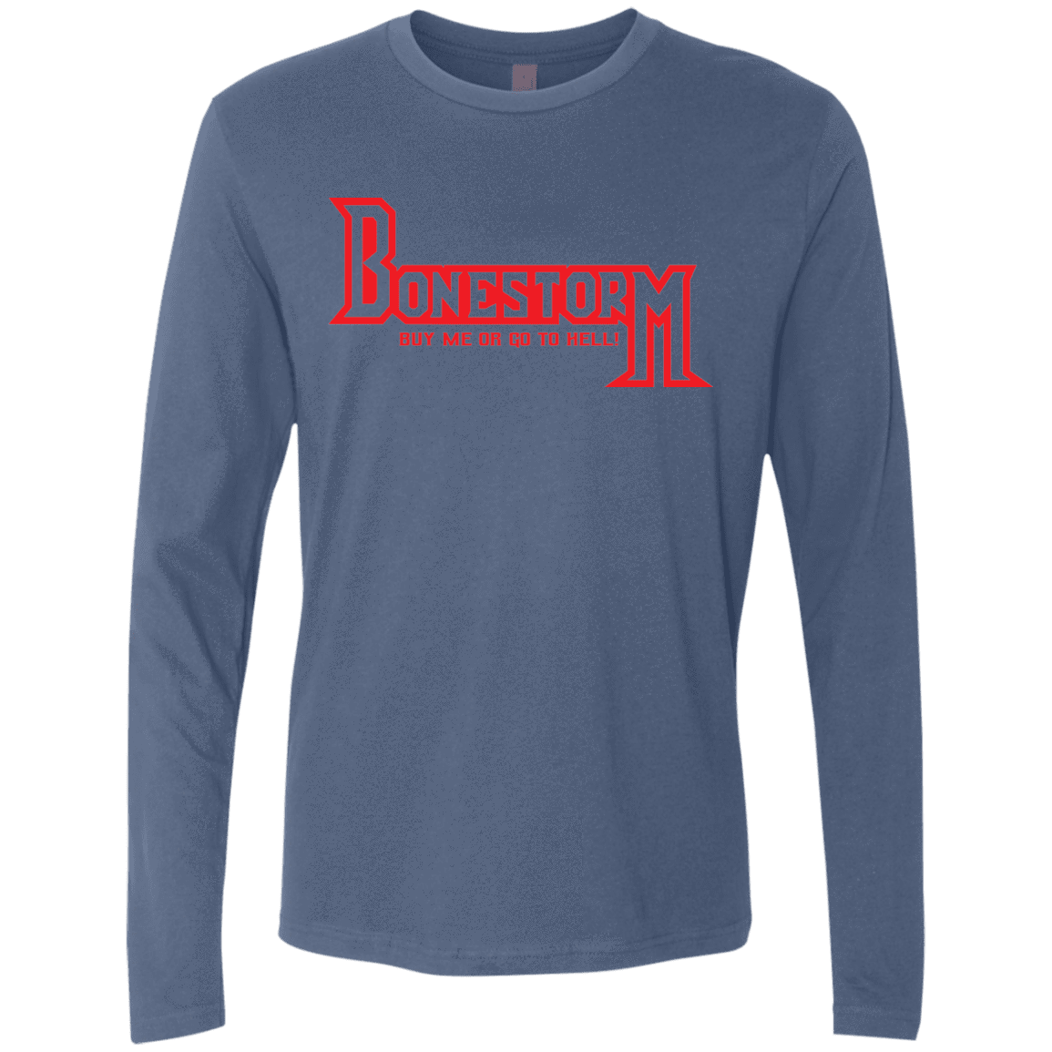 T-Shirts Indigo / S BONESTORM Men's Premium Long Sleeve