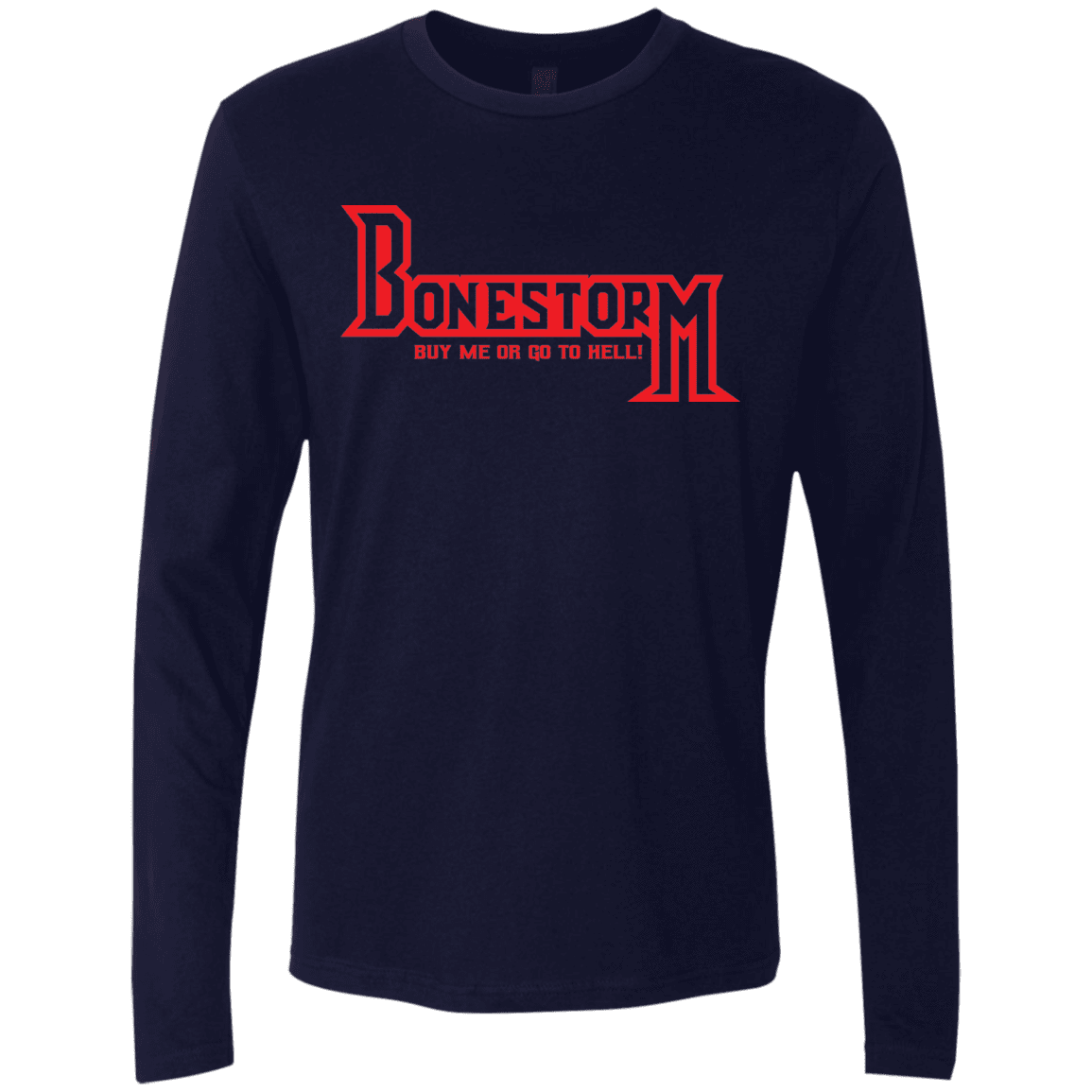 T-Shirts Midnight Navy / S BONESTORM Men's Premium Long Sleeve