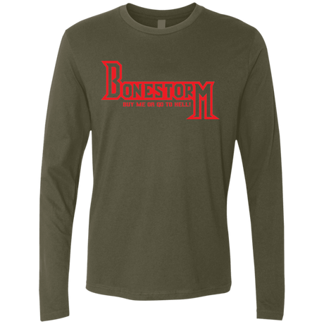 T-Shirts Military Green / S BONESTORM Men's Premium Long Sleeve