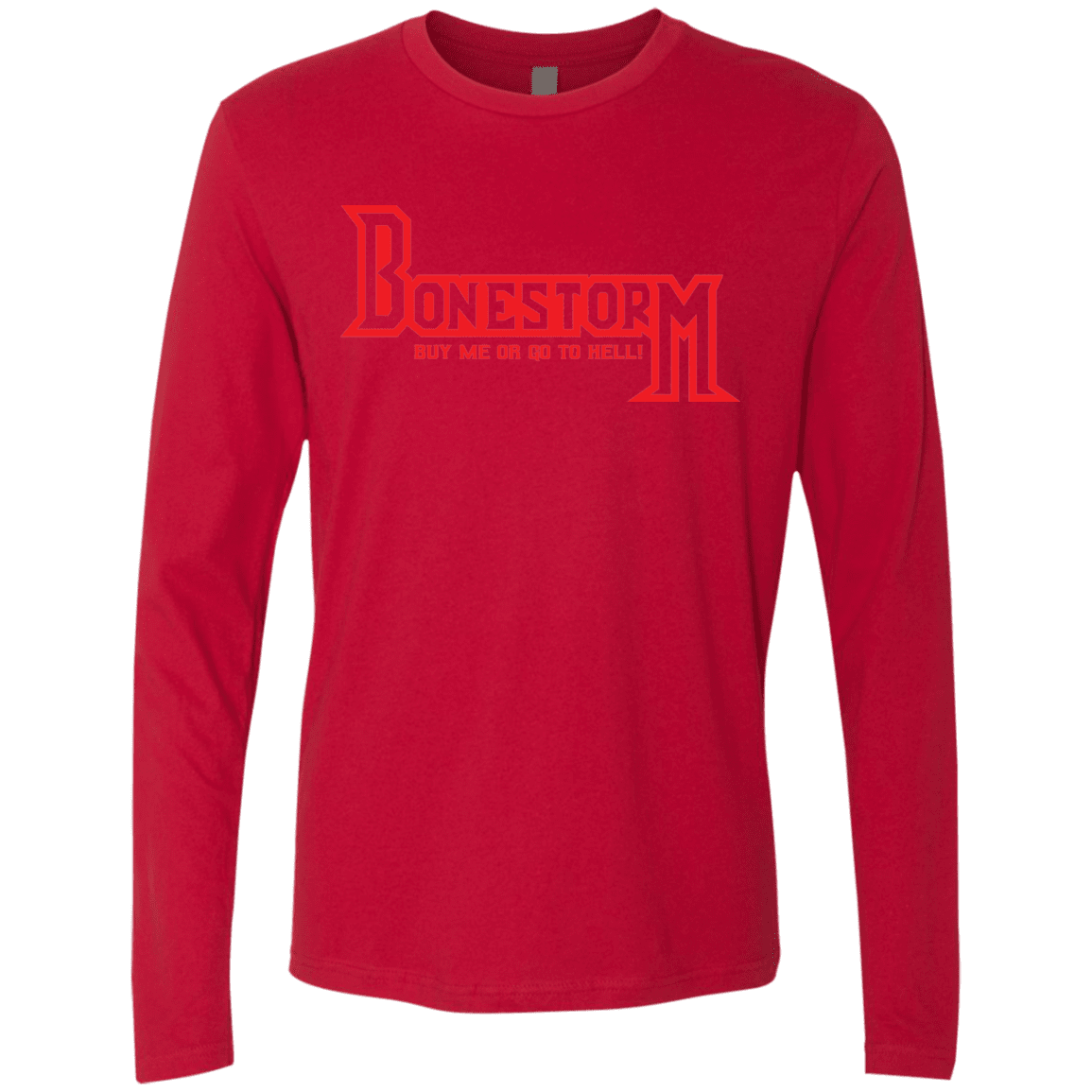 T-Shirts Red / S BONESTORM Men's Premium Long Sleeve