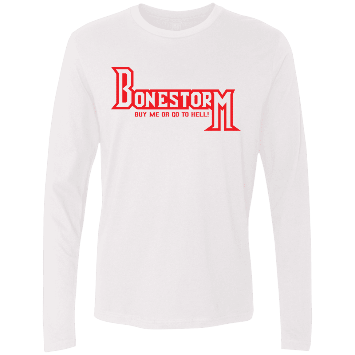 T-Shirts White / S BONESTORM Men's Premium Long Sleeve