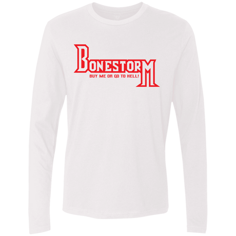 T-Shirts White / S BONESTORM Men's Premium Long Sleeve