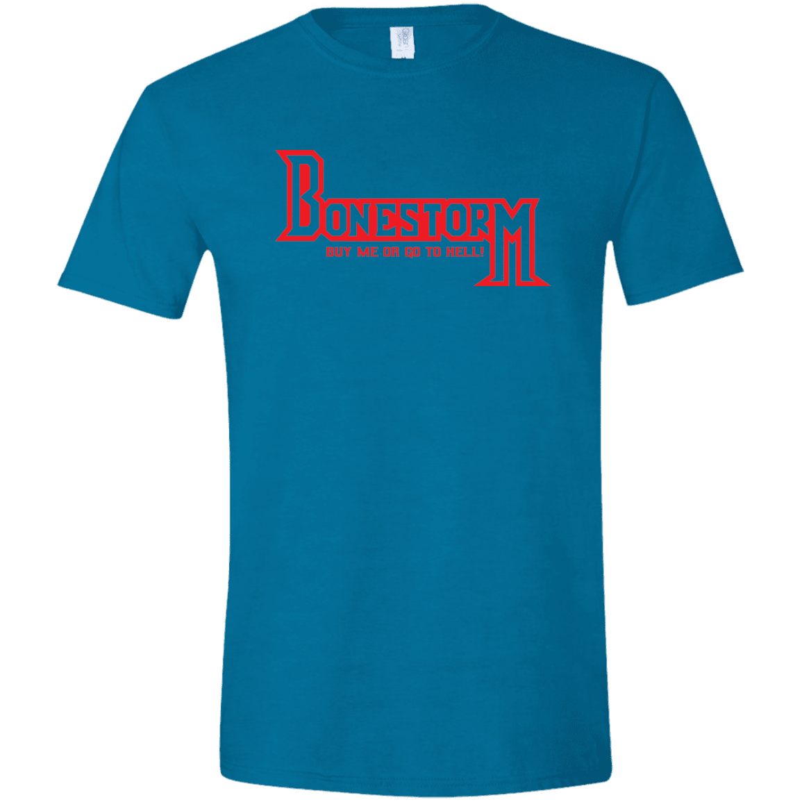 T-Shirts Antique Sapphire / S BONESTORM Men's Semi-Fitted Softstyle