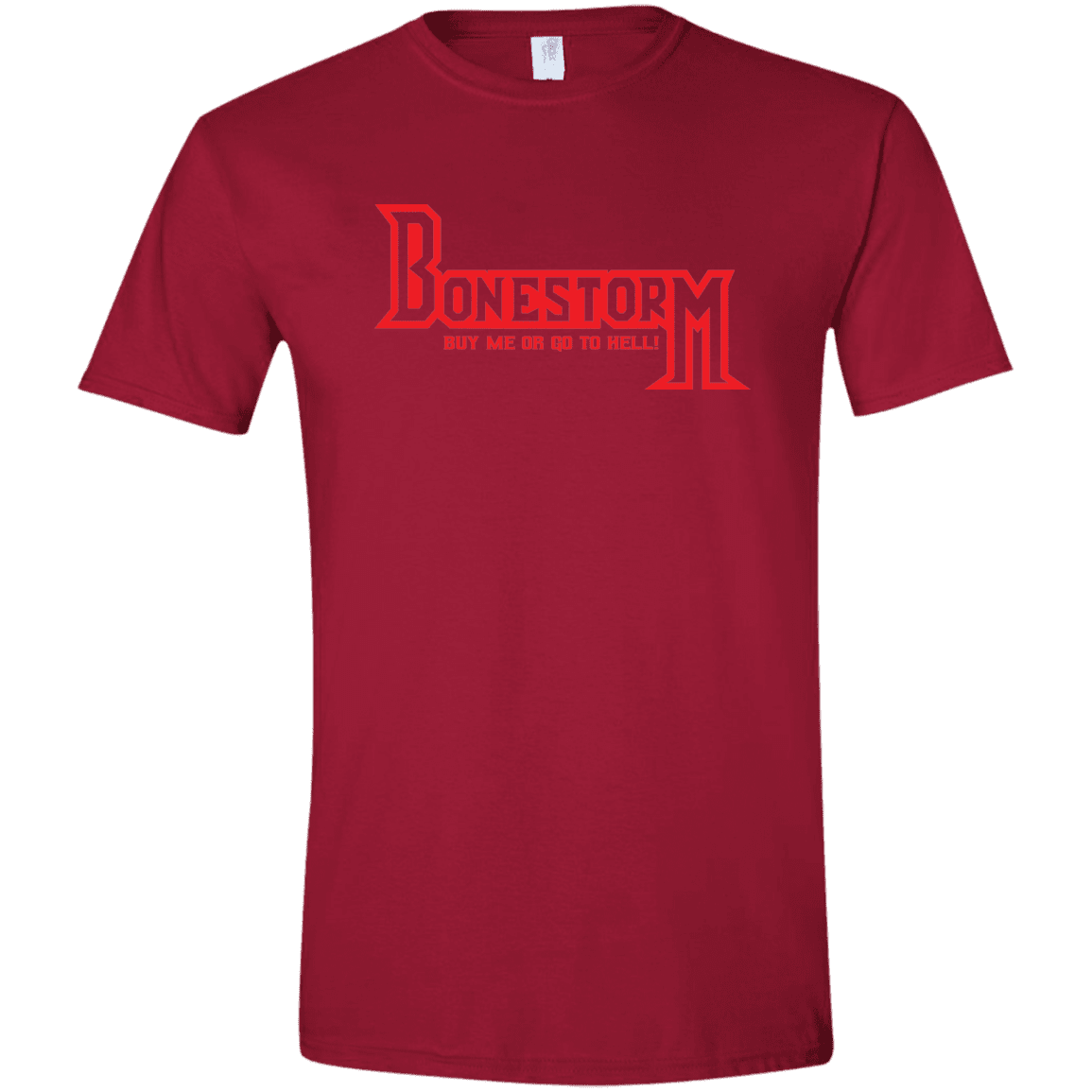T-Shirts Cardinal Red / S BONESTORM Men's Semi-Fitted Softstyle
