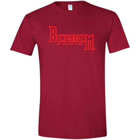 T-Shirts Cardinal Red / S BONESTORM Men's Semi-Fitted Softstyle