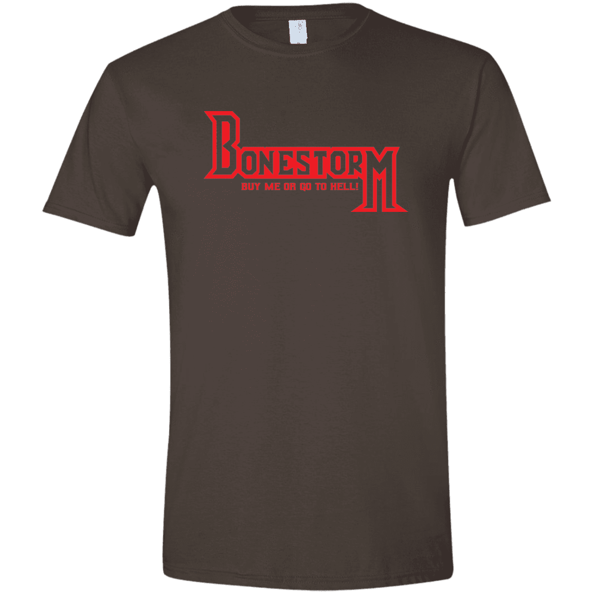 T-Shirts Dark Chocolate / S BONESTORM Men's Semi-Fitted Softstyle