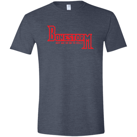 T-Shirts Heather Navy / S BONESTORM Men's Semi-Fitted Softstyle