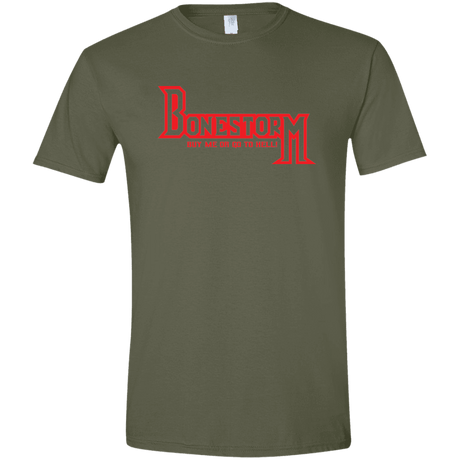 T-Shirts Military Green / S BONESTORM Men's Semi-Fitted Softstyle