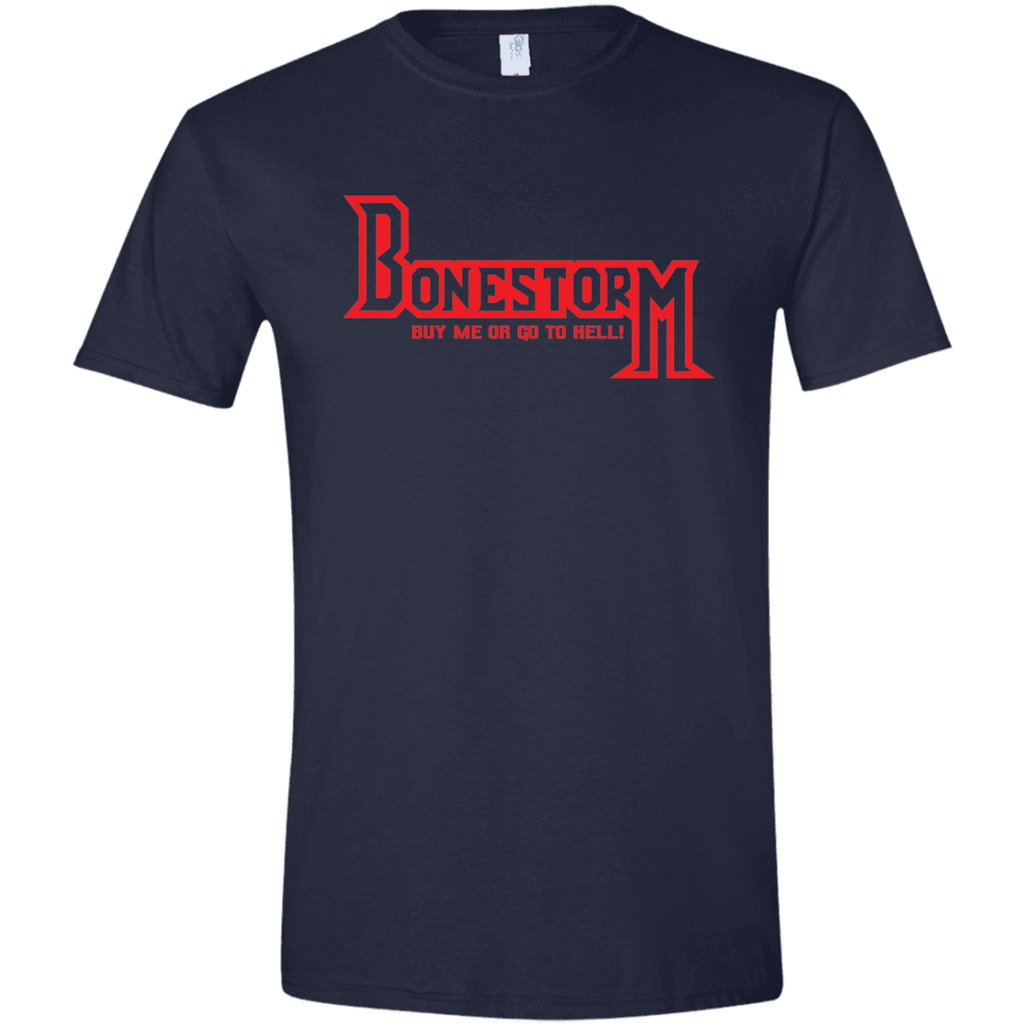 T-Shirts Navy / X-Small BONESTORM Men's Semi-Fitted Softstyle