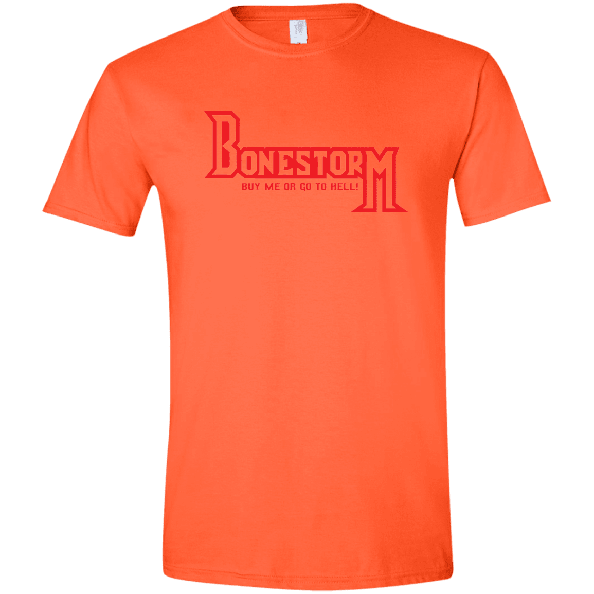 T-Shirts Orange / S BONESTORM Men's Semi-Fitted Softstyle