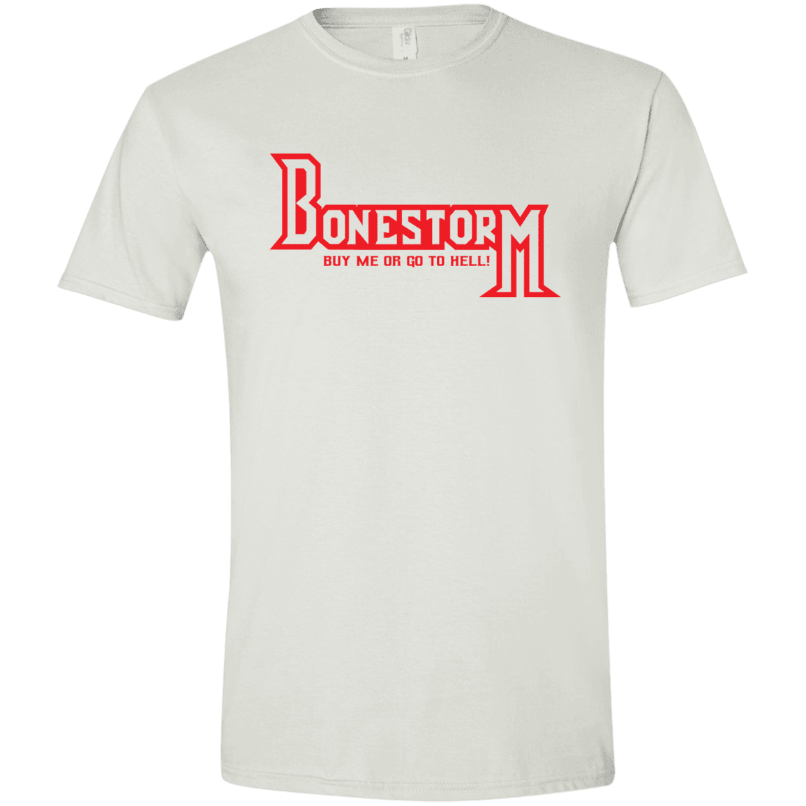 T-Shirts White / X-Small BONESTORM Men's Semi-Fitted Softstyle