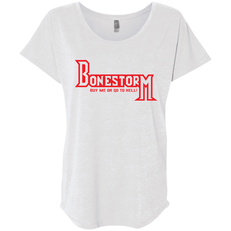 T-Shirts Heather White / X-Small BONESTORM Triblend Dolman Sleeve