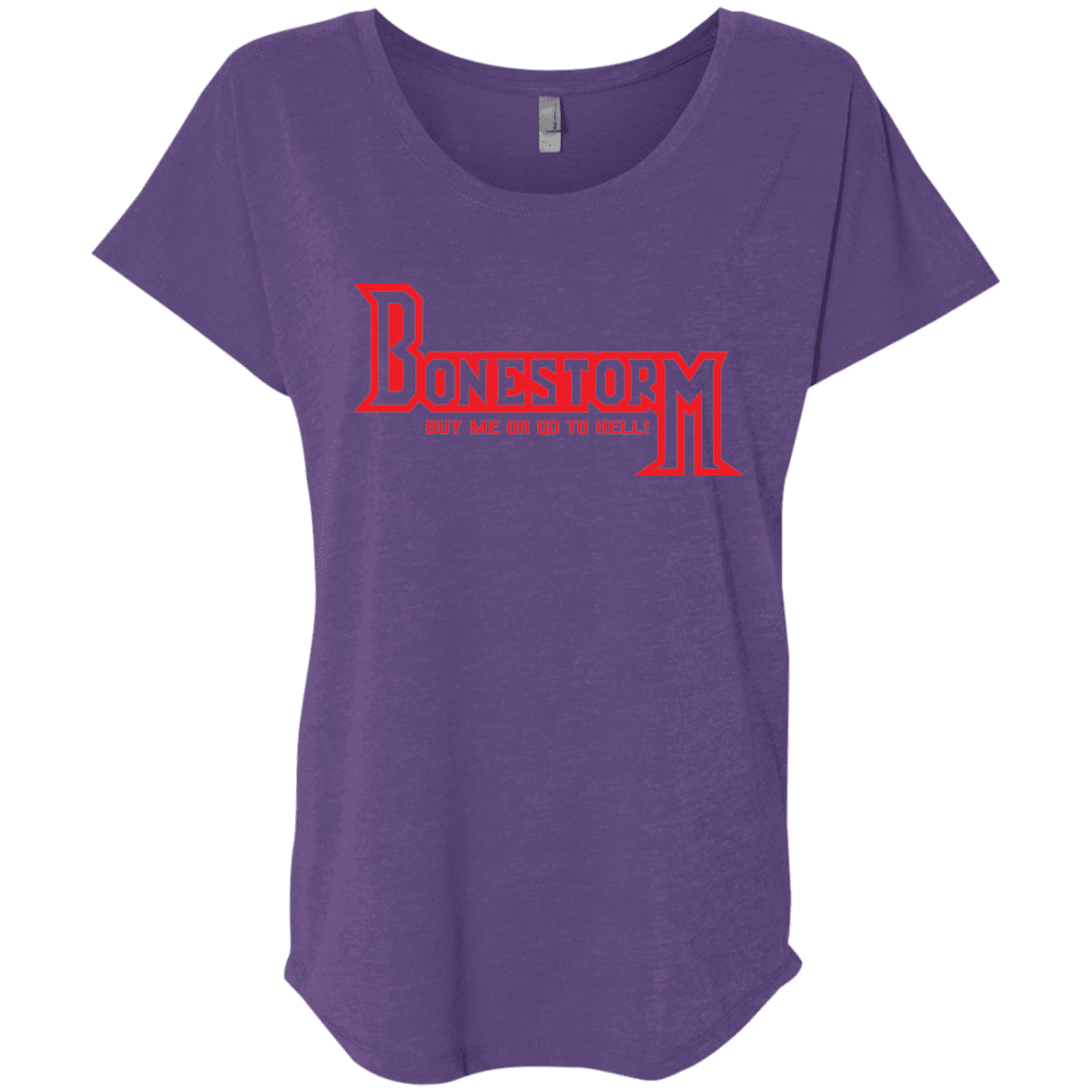 T-Shirts Purple Rush / X-Small BONESTORM Triblend Dolman Sleeve