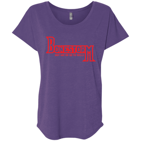 T-Shirts Purple Rush / X-Small BONESTORM Triblend Dolman Sleeve