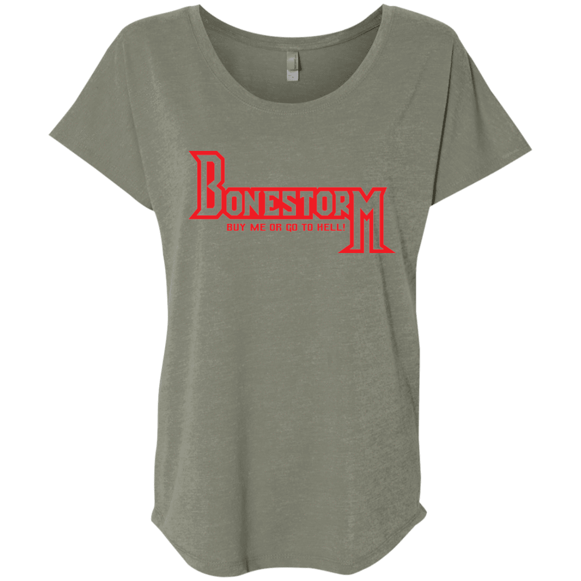 T-Shirts Venetian Grey / X-Small BONESTORM Triblend Dolman Sleeve