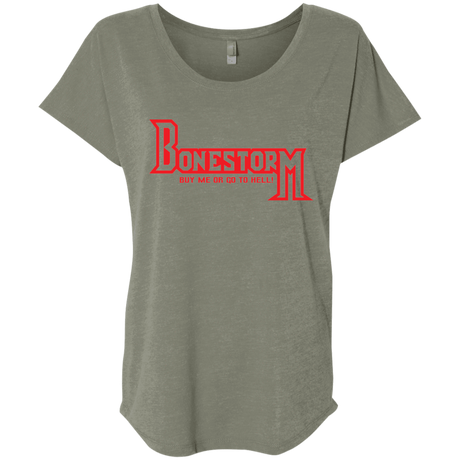 T-Shirts Venetian Grey / X-Small BONESTORM Triblend Dolman Sleeve