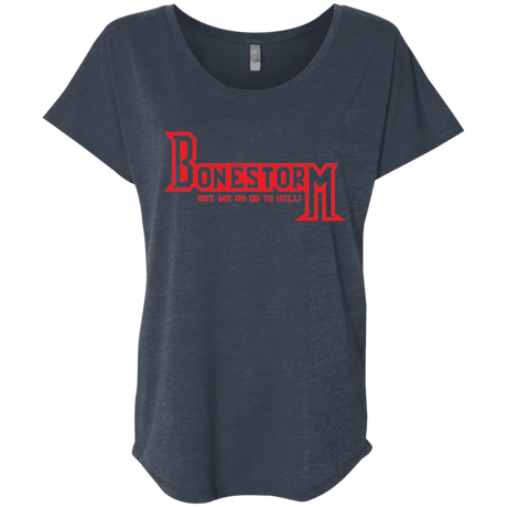 T-Shirts Vintage Navy / X-Small BONESTORM Triblend Dolman Sleeve