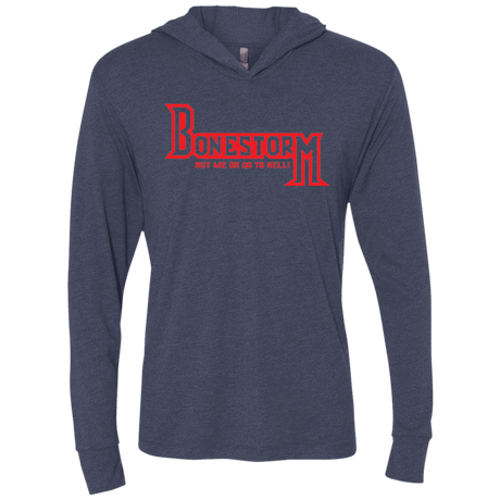 T-Shirts Vintage Navy / X-Small BONESTORM Triblend Long Sleeve Hoodie Tee