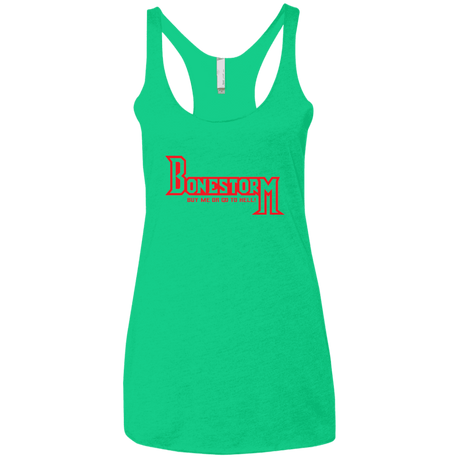 T-Shirts Envy / X-Small BONESTORM Women's Triblend Racerback Tank