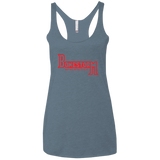 T-Shirts Indigo / X-Small BONESTORM Women's Triblend Racerback Tank