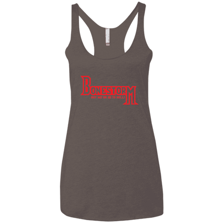 T-Shirts Macchiato / X-Small BONESTORM Women's Triblend Racerback Tank