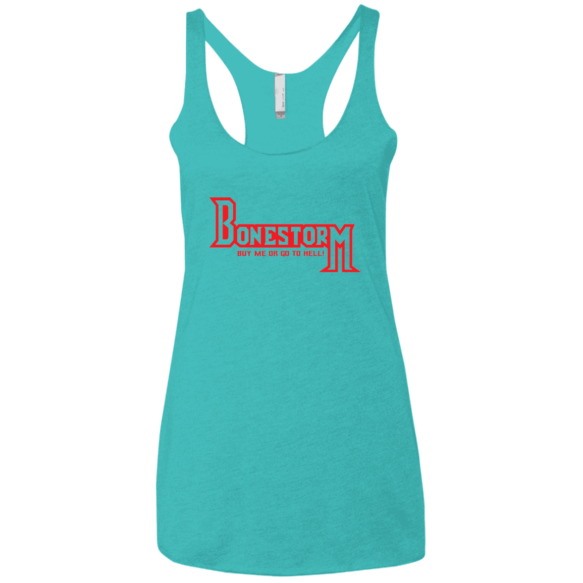 T-Shirts Tahiti Blue / X-Small BONESTORM Women's Triblend Racerback Tank
