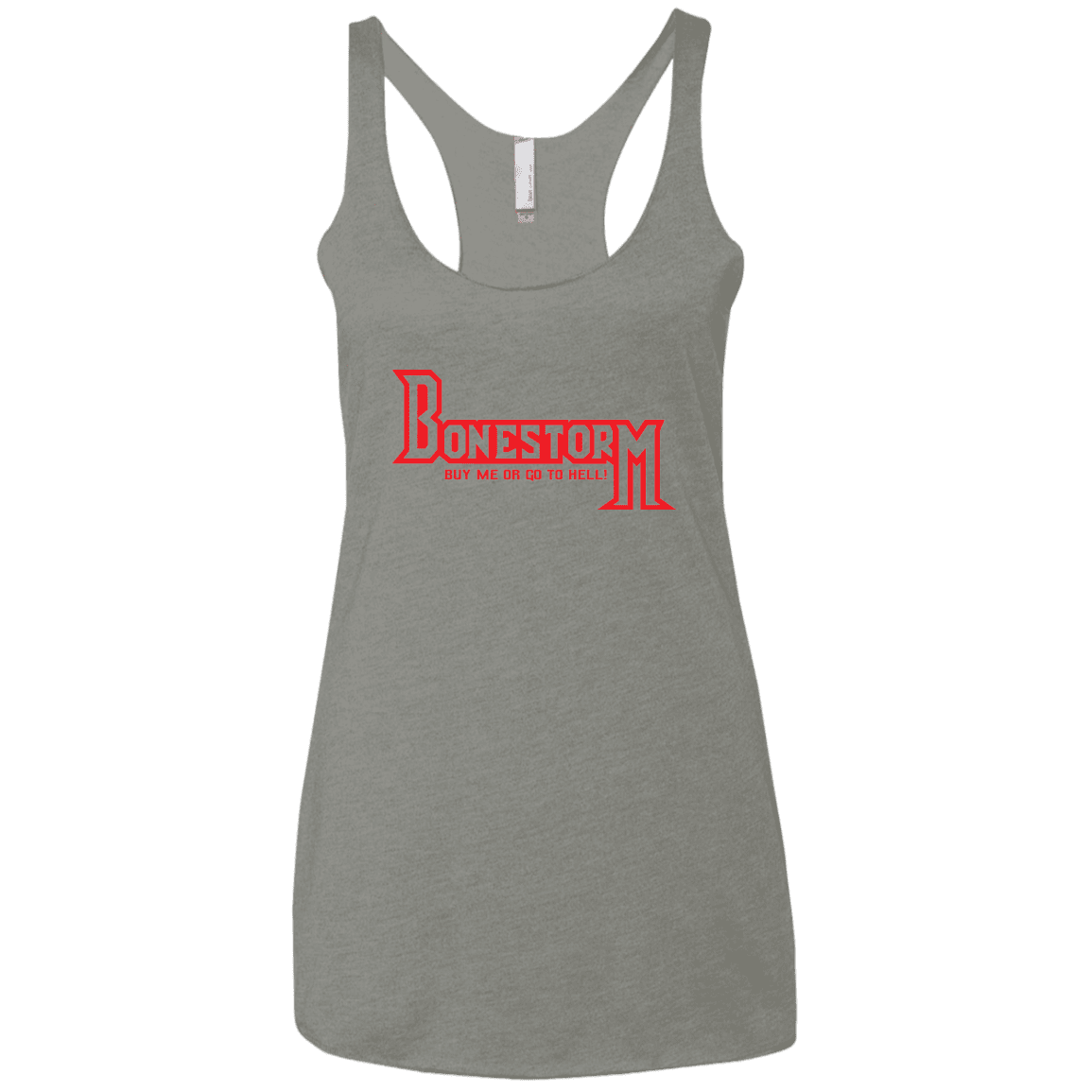 T-Shirts Venetian Grey / X-Small BONESTORM Women's Triblend Racerback Tank
