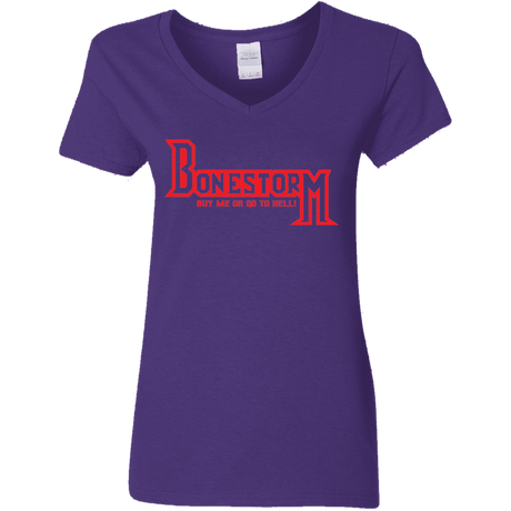 T-Shirts Purple / S BONESTORM Women's V-Neck T-Shirt