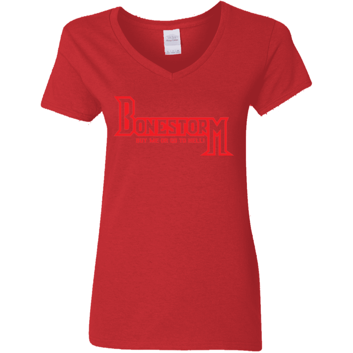 T-Shirts Red / S BONESTORM Women's V-Neck T-Shirt