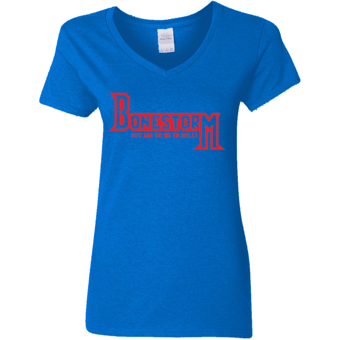 T-Shirts Royal / S BONESTORM Women's V-Neck T-Shirt