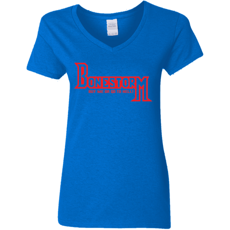 T-Shirts Royal / S BONESTORM Women's V-Neck T-Shirt