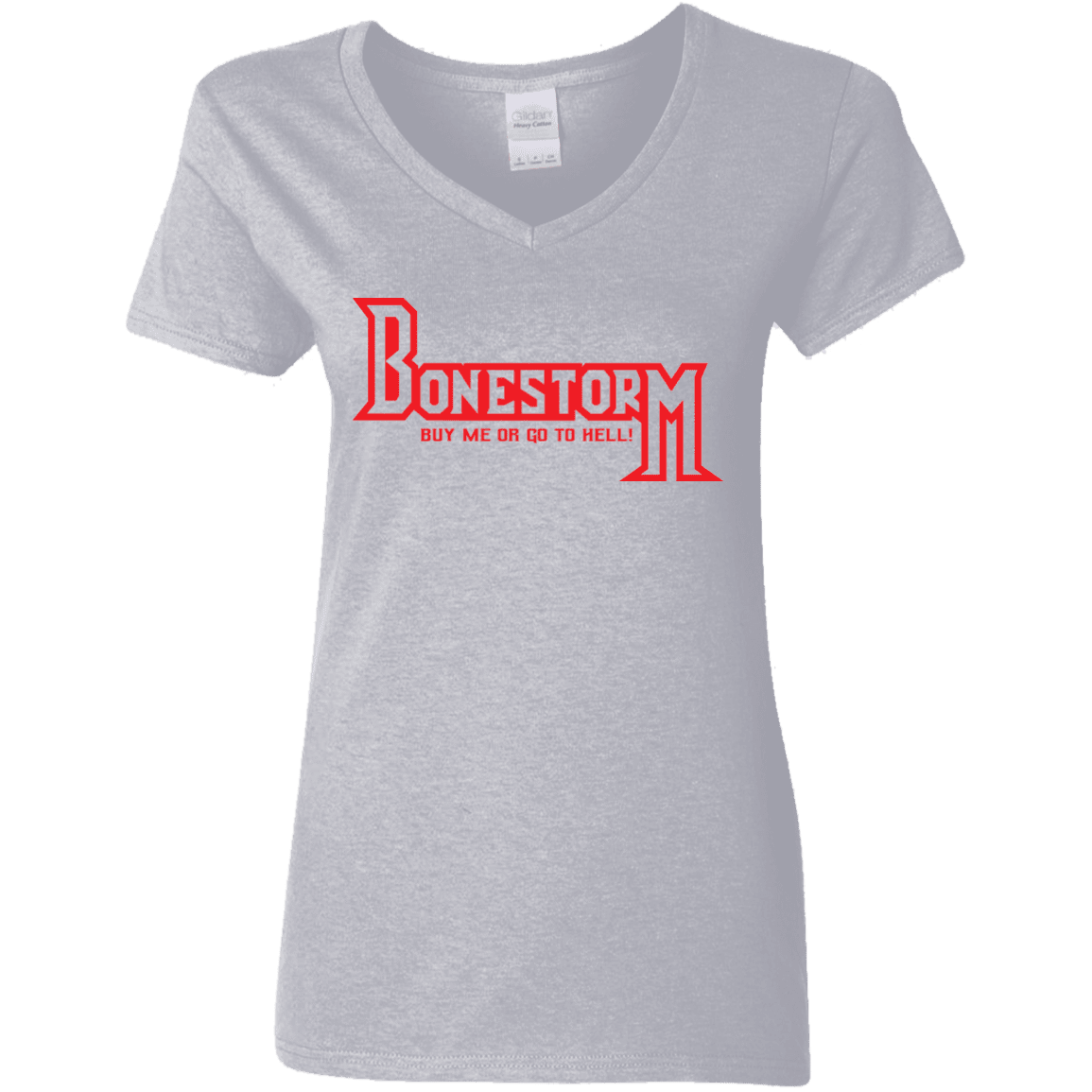 T-Shirts Sport Grey / S BONESTORM Women's V-Neck T-Shirt