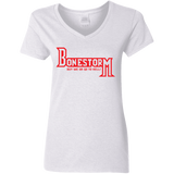 T-Shirts White / S BONESTORM Women's V-Neck T-Shirt