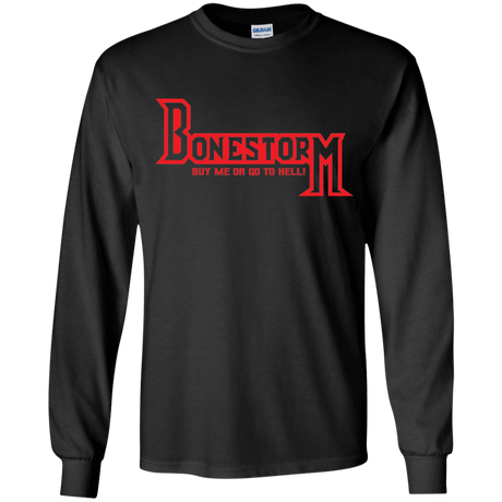 T-Shirts Black / YS BONESTORM Youth Long Sleeve T-Shirt