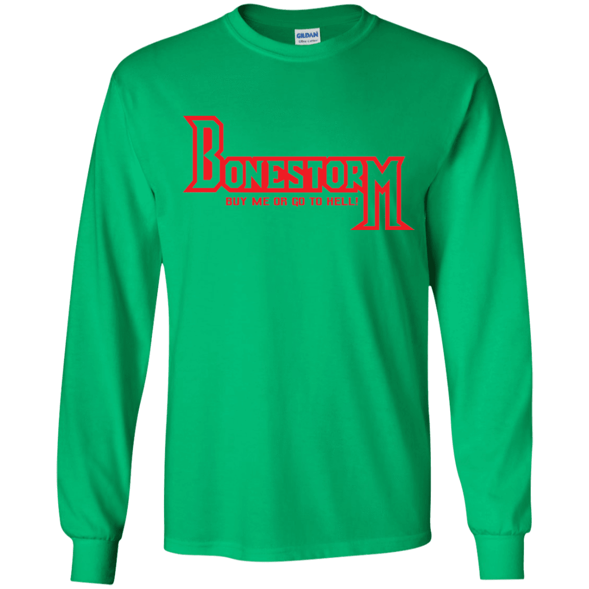 T-Shirts Irish Green / YS BONESTORM Youth Long Sleeve T-Shirt