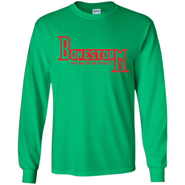 T-Shirts Irish Green / YS BONESTORM Youth Long Sleeve T-Shirt