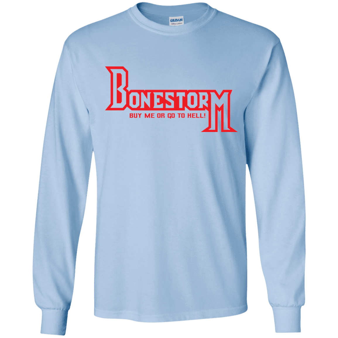 T-Shirts Light Blue / YS BONESTORM Youth Long Sleeve T-Shirt