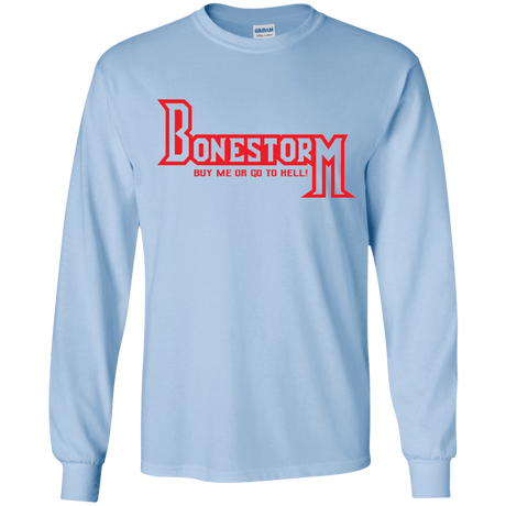T-Shirts Light Blue / YS BONESTORM Youth Long Sleeve T-Shirt