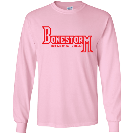 T-Shirts Light Pink / YS BONESTORM Youth Long Sleeve T-Shirt