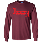 T-Shirts Maroon / YS BONESTORM Youth Long Sleeve T-Shirt