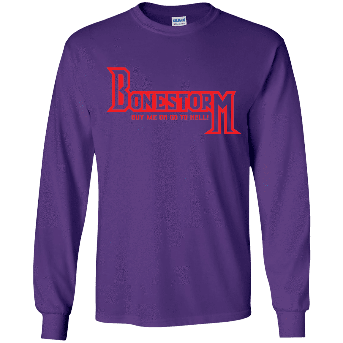 T-Shirts Purple / YS BONESTORM Youth Long Sleeve T-Shirt