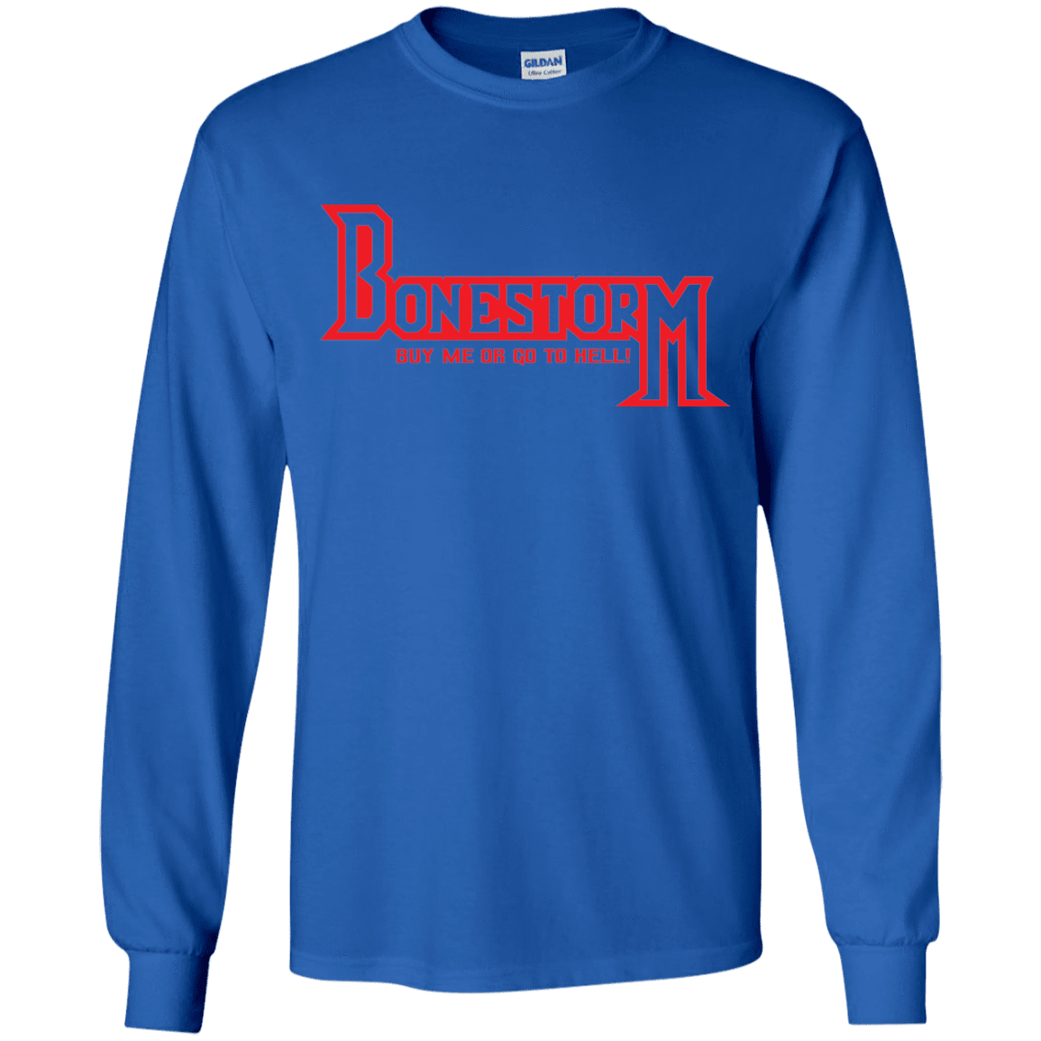 T-Shirts Royal / YS BONESTORM Youth Long Sleeve T-Shirt