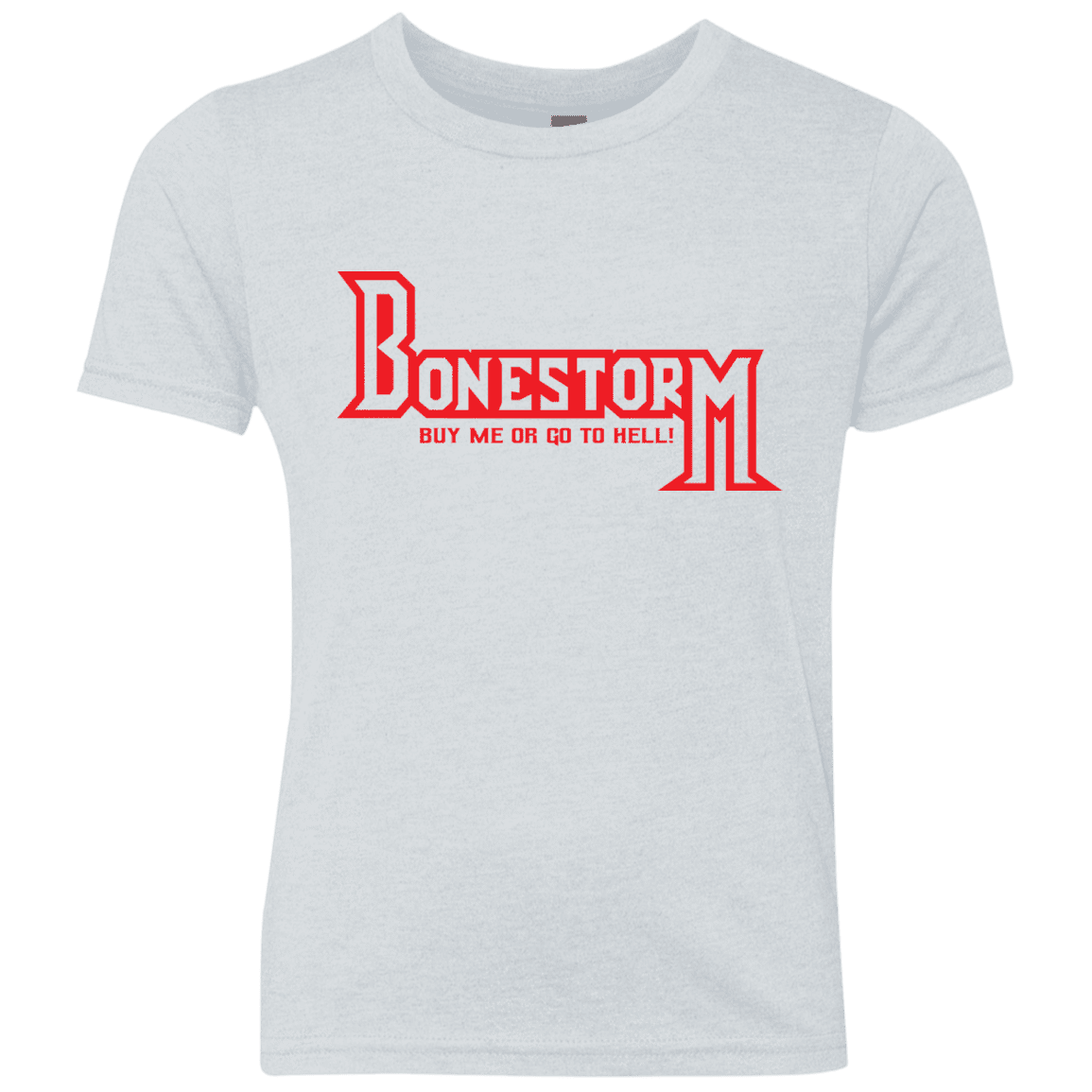 T-Shirts Heather White / YXS BONESTORM Youth Triblend T-Shirt