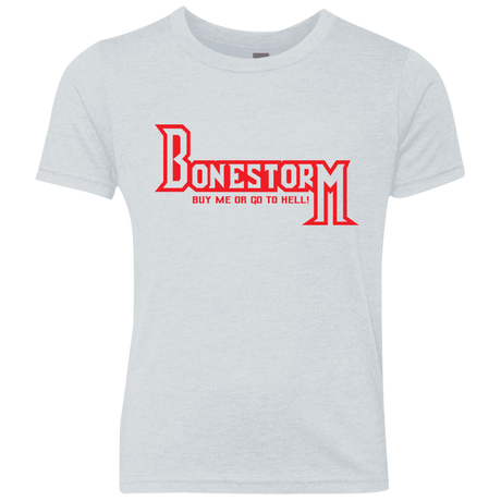 T-Shirts Heather White / YXS BONESTORM Youth Triblend T-Shirt