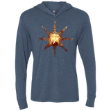 T-Shirts Indigo / X-Small Bonfire Triblend Long Sleeve Hoodie Tee