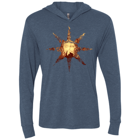 T-Shirts Indigo / X-Small Bonfire Triblend Long Sleeve Hoodie Tee