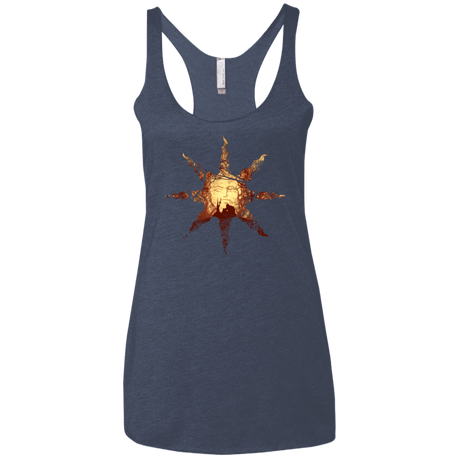 T-Shirts Vintage Navy / X-Small Bonfire Women's Triblend Racerback Tank