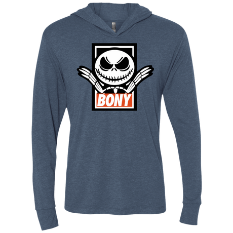 T-Shirts Indigo / X-Small BONY Triblend Long Sleeve Hoodie Tee